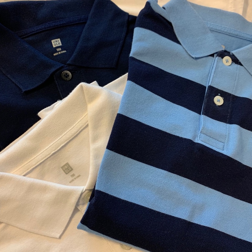 Set of 3 Uniqlo Boys Polo Shirts